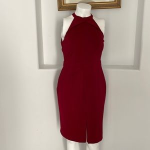 Adelyn Rae Sunshine Knit Dress Burgundy Size XL